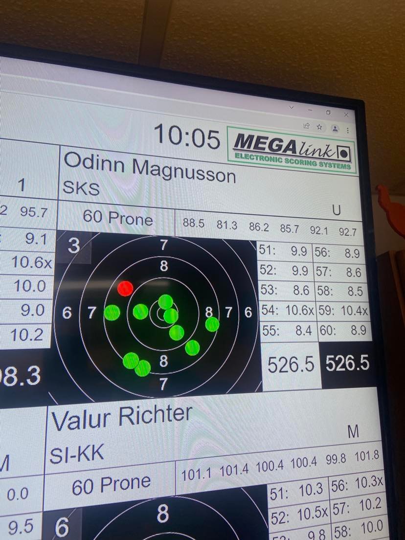 Íslandsmet drengja í 50m liggjandi riffli
